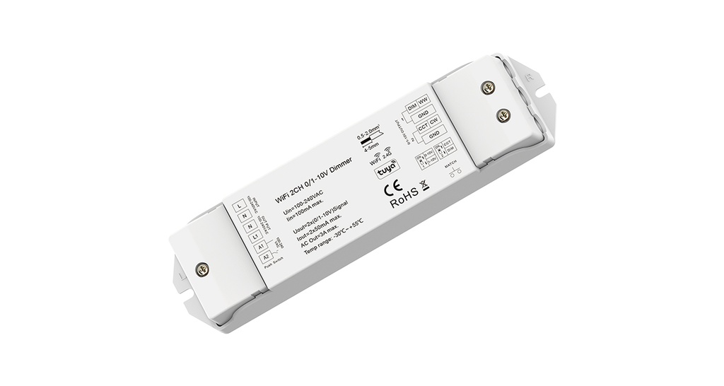 Unidad de Control 2Ch RF to 0-10V tuya wifi