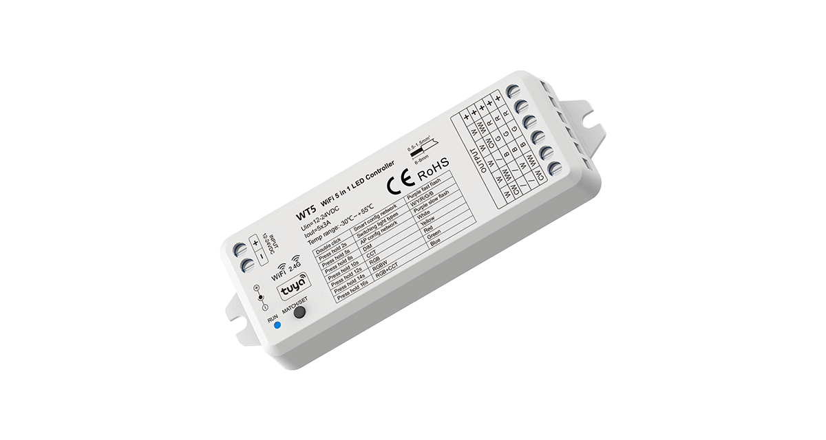 Regulador 24v dim-cct-rgb-rgbw-rgbcct Wifi RF tuya